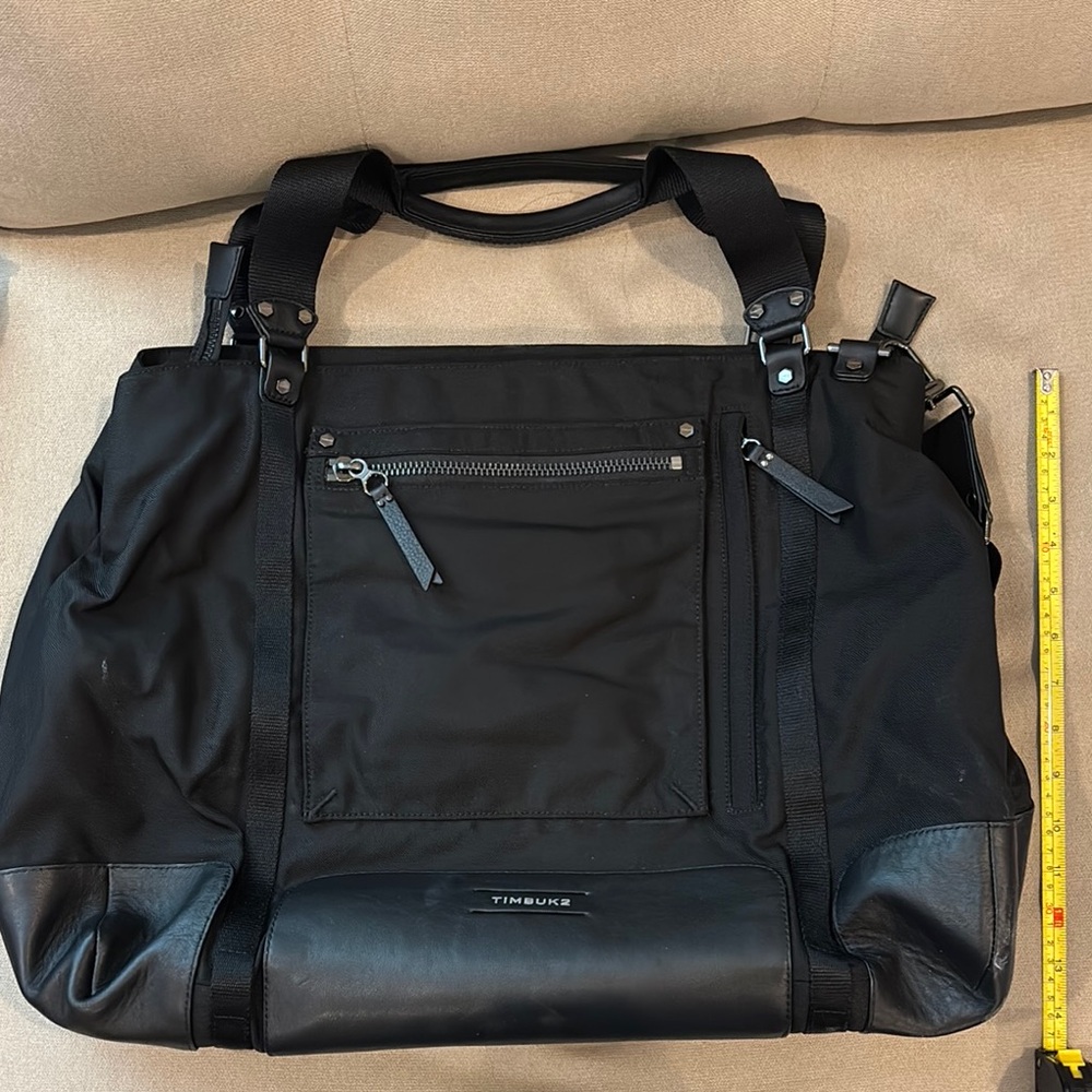 Timbuk2 Black Duffel Bag with Durable Fabric and Sturdy Handles